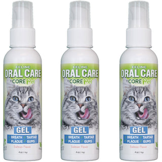 Core Pet Feline Oral Care Gel For Cats, 4-oz, 3-pack