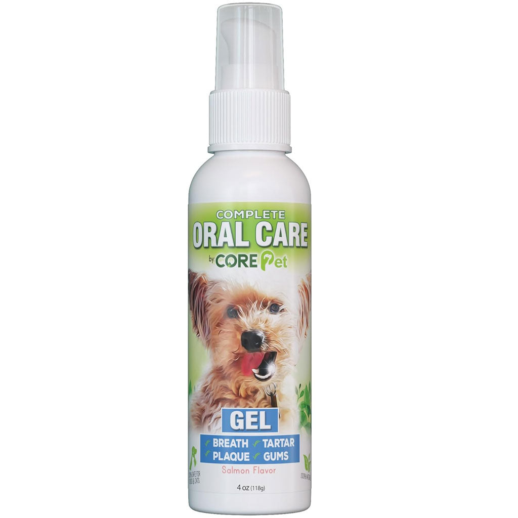 Core Pet Oral Care Gel for Dogs & Cats - Salmon Oil, 4-oz