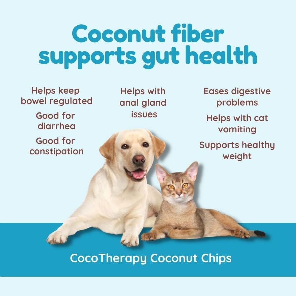 Cocotherapy Coconut Chips Raw Coconut for Dogs, Cats & Birds