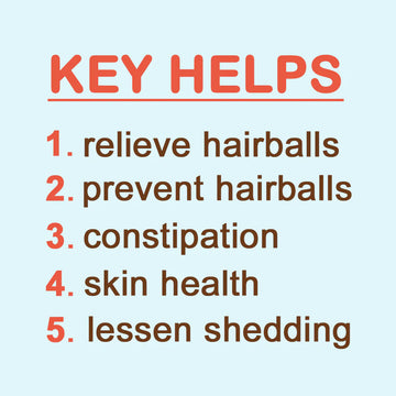 List of key helps for pet care on a light blue background