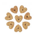Heart-shaped cookies with a white background
