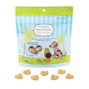 CocoTherapy Pure Hearts dog treats packaging with treats displayed in front