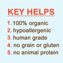 List of key features on a light blue background