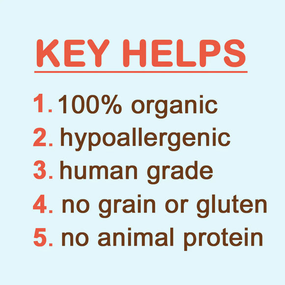 List of key features on a light blue background