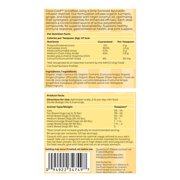 Back of a product label with nutritional information and ingredients on a white background