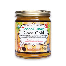 Coco-Gold USDA Certified Organic Coconut Oil infused with Organic Turmeric and Organic Ginger, 7.5-oz