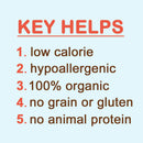 List of key helps with red and brown text on a light blue background