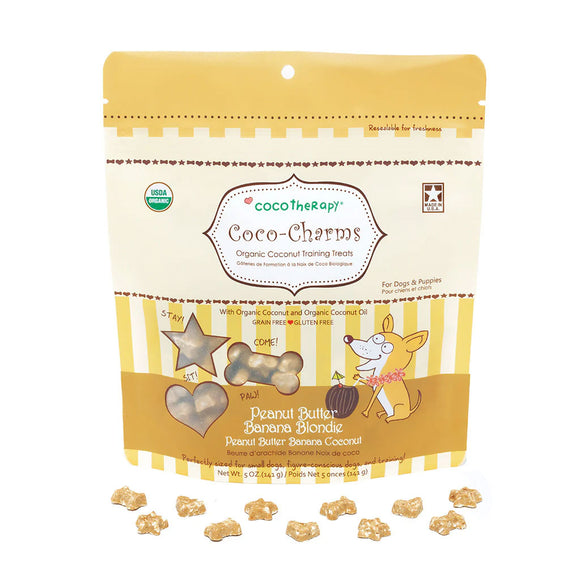 Cocotherapy Coco-Charms Training Treats for Dogs & Puppies, 5-oz