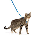 PetSafe Come with Me Kitty Nylon Harness & Bungee Leash for Cats, Royal Blue/Navy