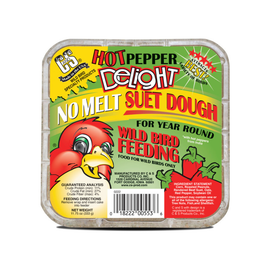 C&S Hot Pepper Delight No Melt Suet Dough for Wild Birds (11.75 oz) - 1 pack - Bird Food 1