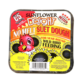C&S No Melt Suet Dough for Wild Birds (11.75 oz) - Sunflower Delight (8 Pack) - Bird Food 1