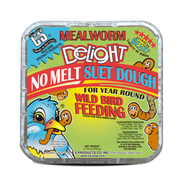 C&S No Melt Suet Dough for Wild Birds (11.75 oz) - Mealworm Delight (12 Pack) - Bird Food 2