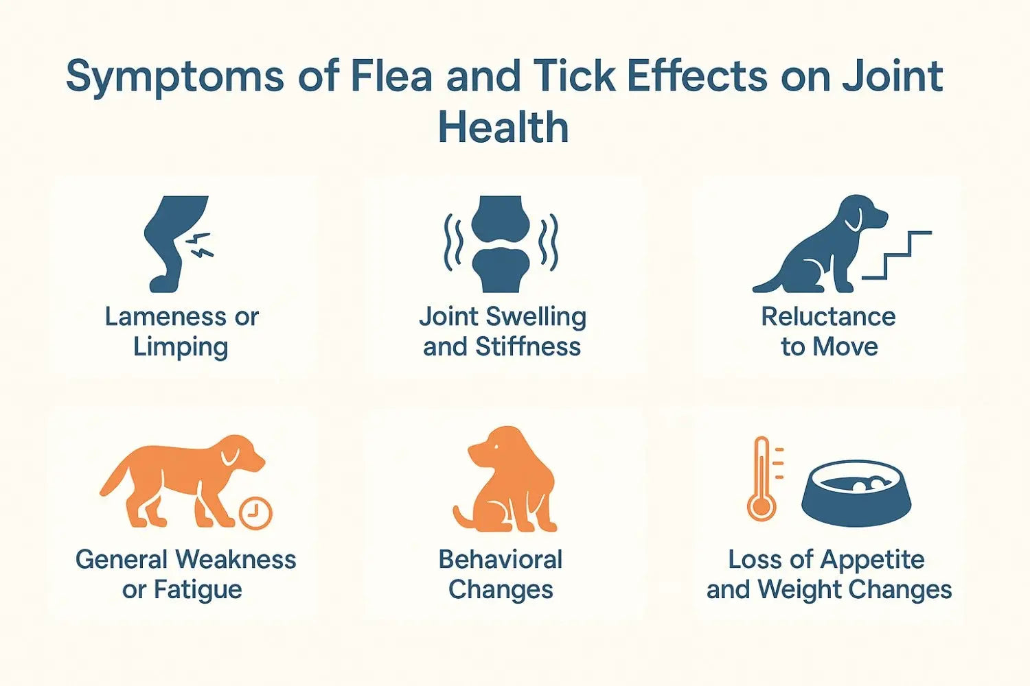 Symptoms of Flea and Tick Effects on Joint Health