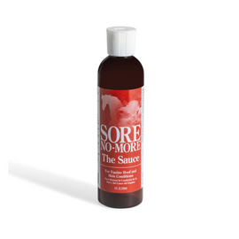Sore No-More The Sauce is a concentrated herbal liniment formulated to support the health of horses' hooves and skin