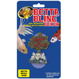Zoo Med Betta Bling Skull Sign