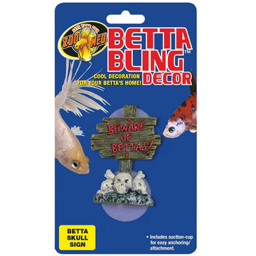 Zoo Med Betta Bling Skull Sign
