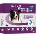 Vectra 3D Flea and Tick Spot Treatment for Dogs & Puppies, 21-55 lbs 3 doses