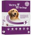 Vectra 3D Flea and Tick Spot Treatment for Dogs & Puppies, 56-95 lbs 6 Doses