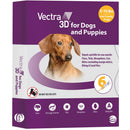 Vectra 3D Flea and Tick Spot Treatment for Dogs & Puppies, 5-10 lbs 6 doses