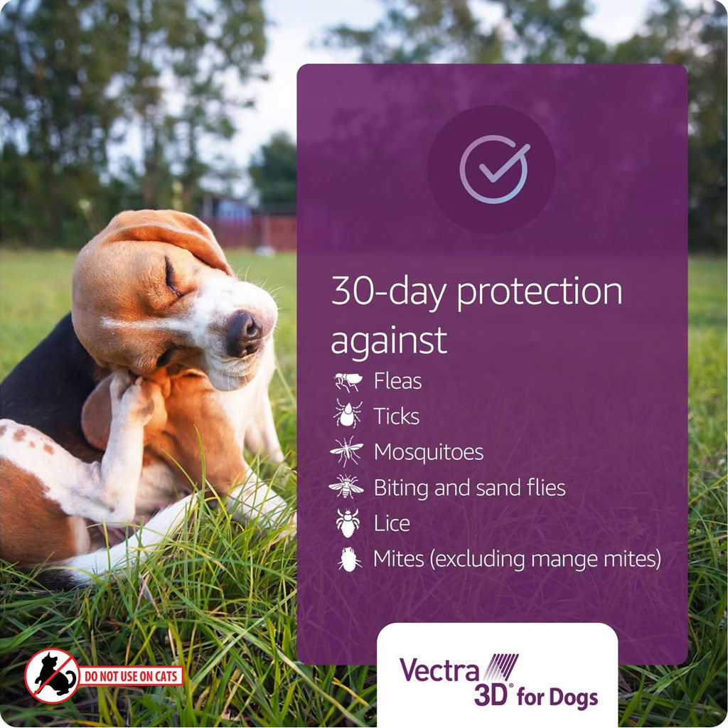 Vectra 3D Flea and Tick Spot Treatment for Dogs & Puppies