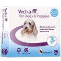 Vectra Flea and Tick Spot Treatment for Medium Dogs & Puppies, 21-55 lbs 3 doses