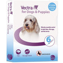 Vectra Flea and Tick Spot Treatment for Medium Dogs & Puppies, 21-55 lbs 6 doses