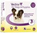 Vectra Flea and Tick Spot Treatment for X-Small Dogs & Puppies, 2.5-10 lbs 3 doses