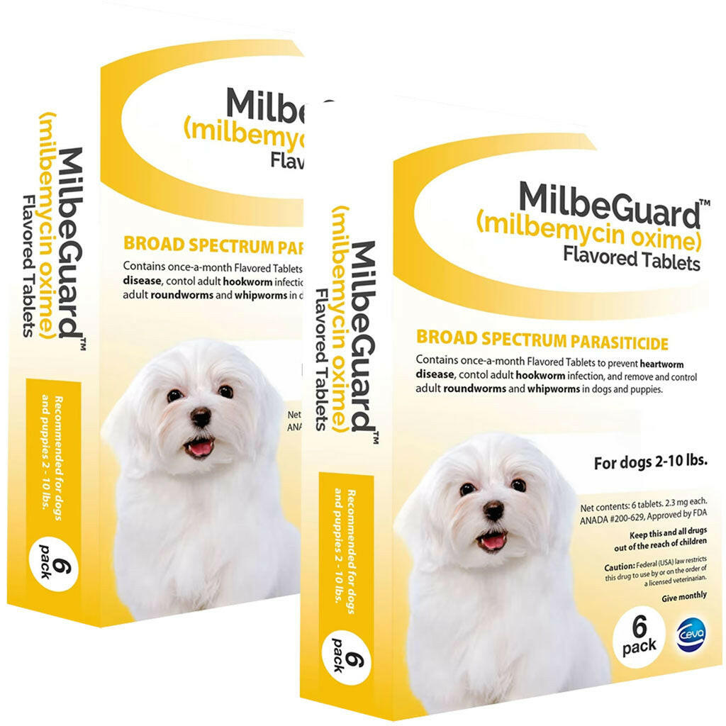 Milbeguard for Dogs, 2-10 lb 12 tablets