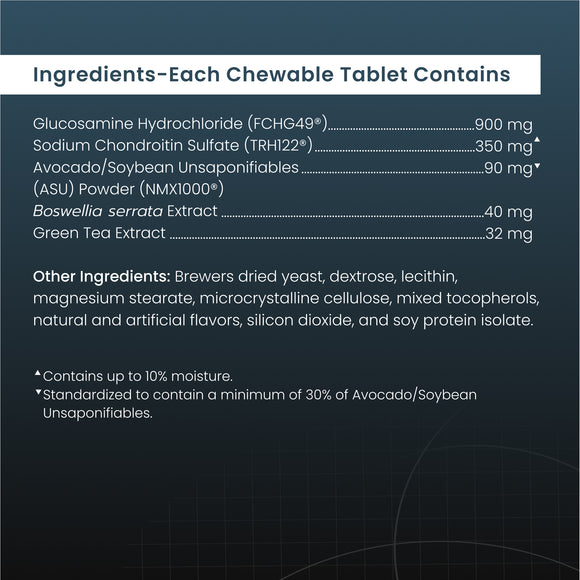 Nutramax Dasuquin Joint Health Supplement for Large Dogs - With Glucosamine, Chondroitin, ASU, Boswellia Serrata Extract, and Green Tea Extract, Chewable Tablets
