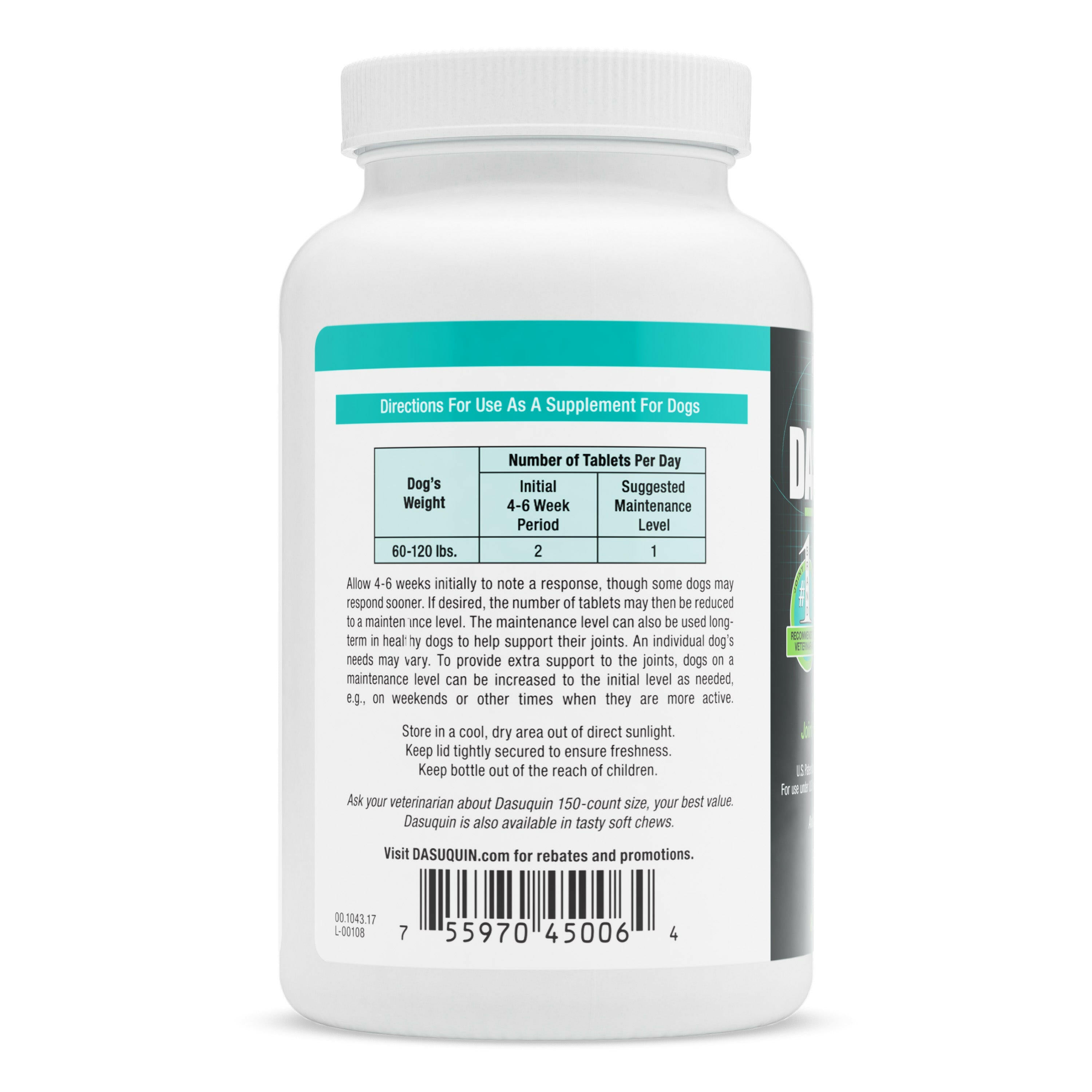 Nutramax Dasuquin Joint Health Supplement for Large Dogs - With Glucosamine, Chondroitin, ASU, Boswellia Serrata Extract, and Green Tea Extract, Chewable Tablets - 0