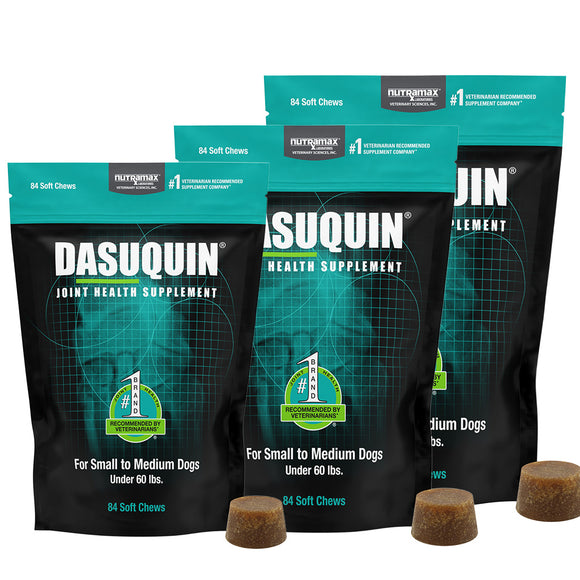 Nutramax Dasuquin Joint Health Supplement for Small to Medium Dogs - With Glucosamine, Chondroitin, ASU, Boswellia Serrata Extract, Green Tea Extract, Soft Chews