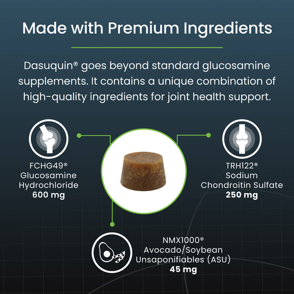 Nutramax Dasuquin Joint Health Supplement for Small to Medium Dogs - With Glucosamine, Chondroitin, ASU, Boswellia Serrata Extract, Green Tea Extract, Soft Chews