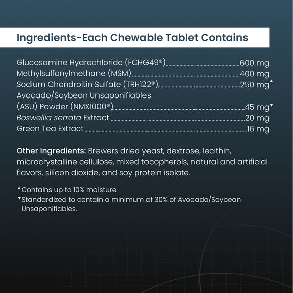 Nutramax Dasuquin Joint Health Supplement for Small to Medium Dogs - With Glucosamine, Chondroitin, ASU, MSM, Boswellia Serrata Extract, Green Tea Extract, Chewable Tablets