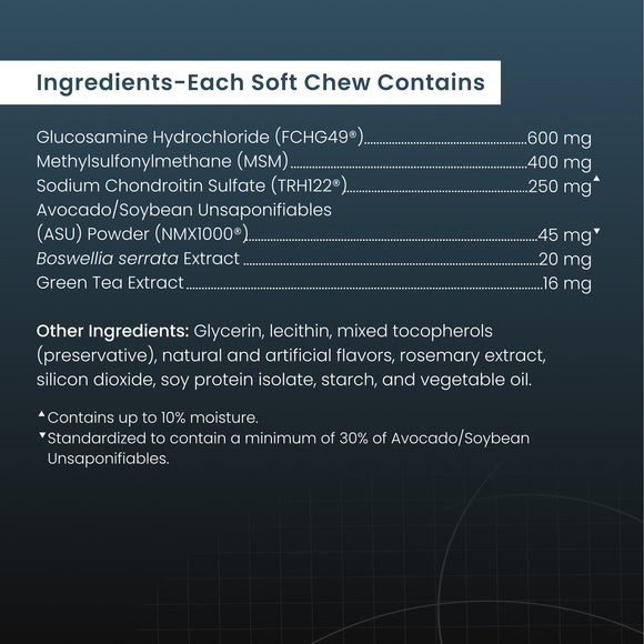 Nutramax Dasuquin Joint Health Supplement for Small to Medium Dogs - With Glucosamine, Chondroitin, ASU, MSM, Boswellia Serrata Extract, Green Tea Extract, Soft Chews
