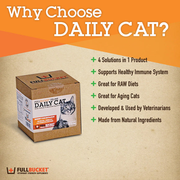 Fullbucket Daily Cat Probiotic Powder (87g, 30 servings)