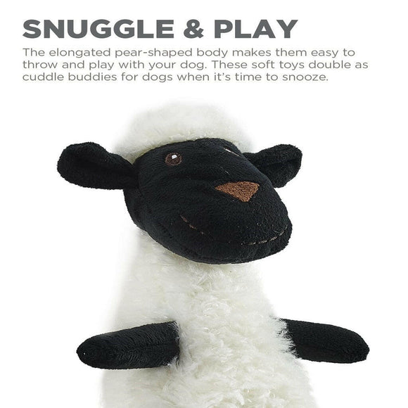 Outward Hound Scruffles Lamb Plush Squeaky Toy For Dog (Large)