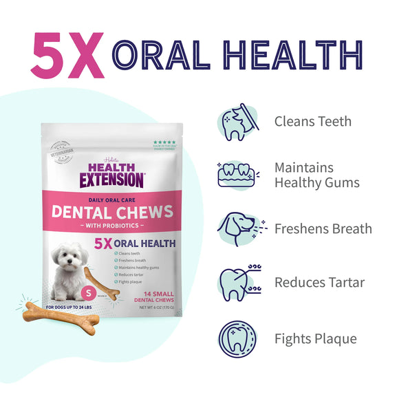 Health Extension Probiotic Dental Chews For Dogs
