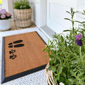 4 Cats & Dogs Welcome + Paw Rectangular Entrance Mat