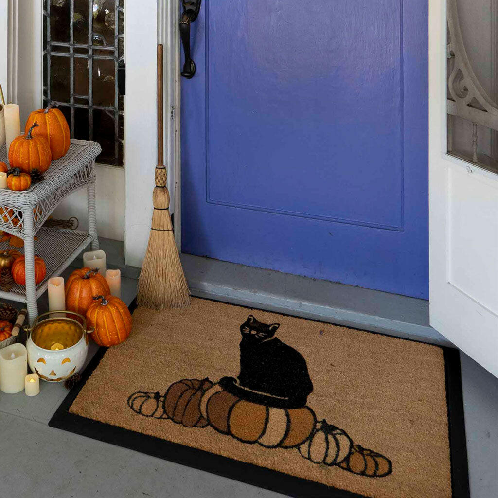 4 Cats & Dogs Welcome + Paw Rectangular Entrance Mat