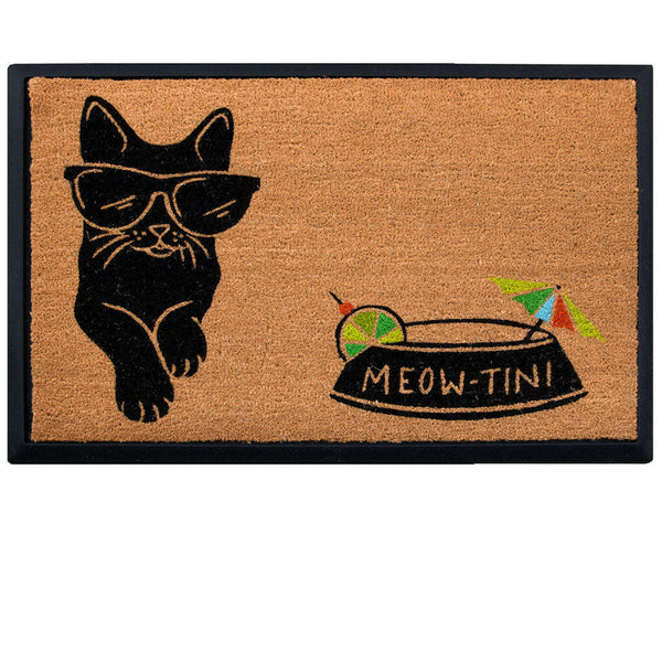 4 Cats & Dogs Meowtini Home Rectangular Entrance Mat Set