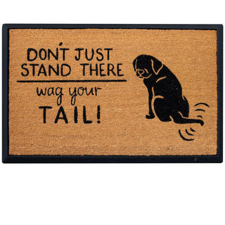 4 Cats & Dogs Wag Your Tail Rectangular Entrance Mat