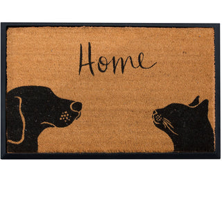 4 Cats & Dogs Two Pets + Home Rectangular Entrance Mat Set
