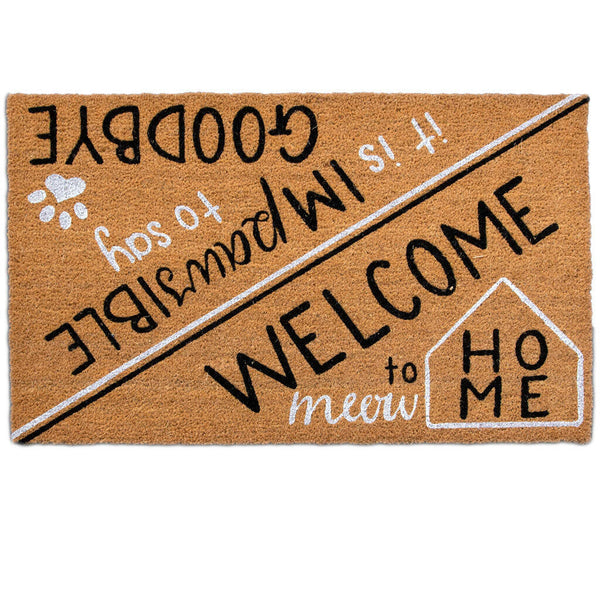 4 Cats & Dogs Hello Goodbye Rectangular Entrance Mat Refill