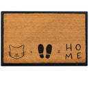 4 Cats & Dogs Cat + Feet Home Rectangular Entrance Mat Set