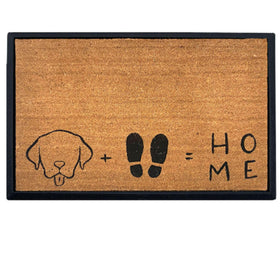 4 Cats & Dogs Dog + Feet Home Rectangular Entrance Mat Set