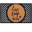 4 Cats & Dogs L.L Meow Round Entrance Mat Set