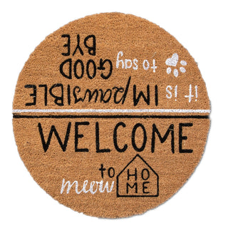 4 Cats & Dogs Hello Goodbye Round Entrance Mat Refill