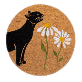 4 Cats & Dogs Spring Kitty Sniff the Daisies Round Entrance Mat Refill