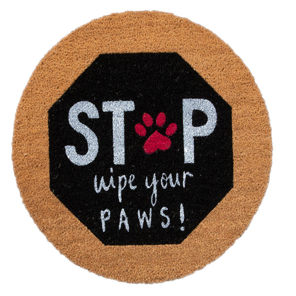 4 Cats & Dogs Stop WYPs Round Entrance Mat refill