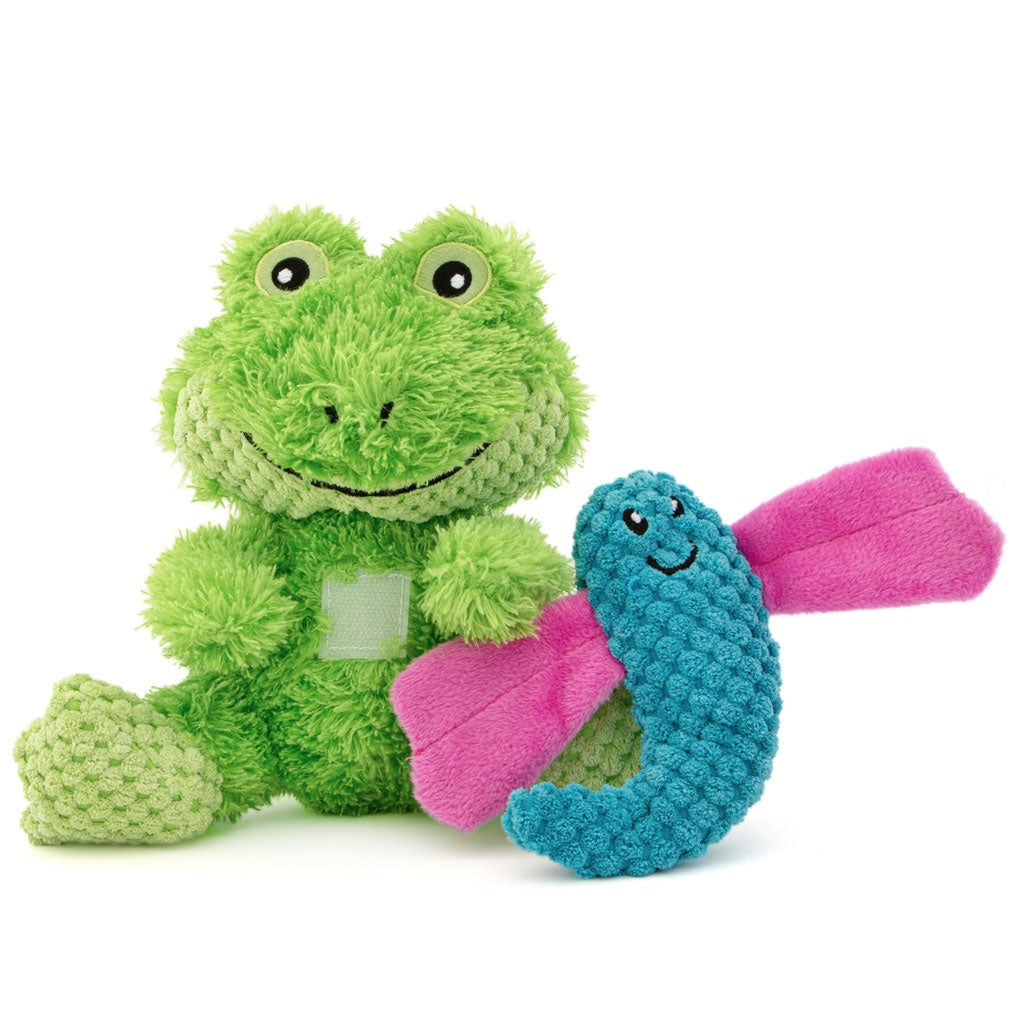 GURU Loveys Dog Toy, Frog, Medium